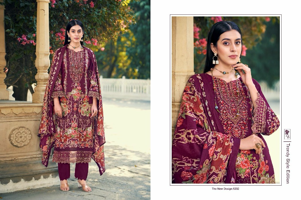 Pakiza Taiyyeba Vol-52 Wholesale Kashmiri Neck Work Dress Material