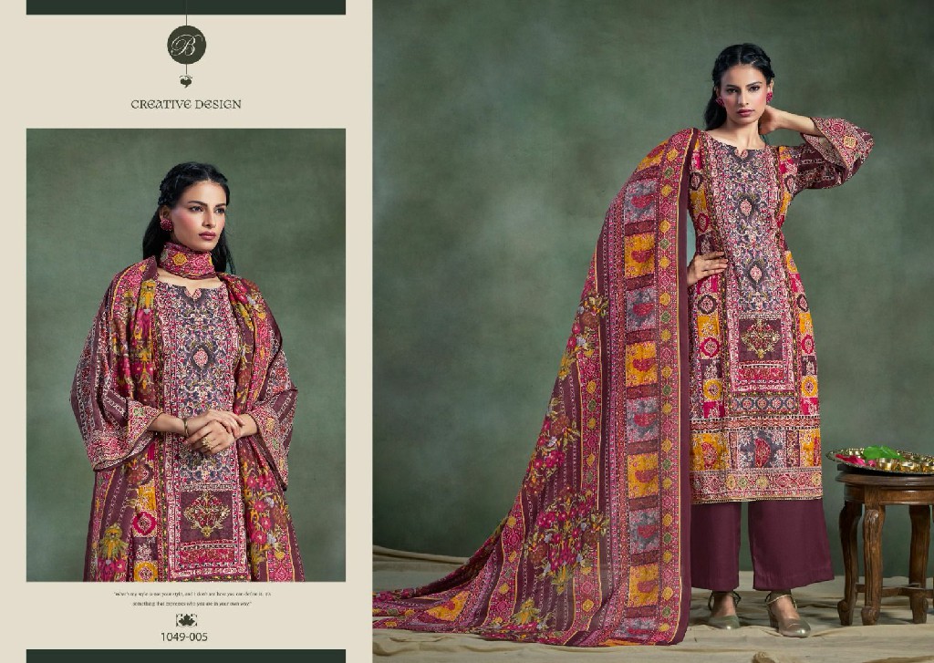 Belliza Suhana Wholesale Pure Viscose Reyon With Handwork Dress Material