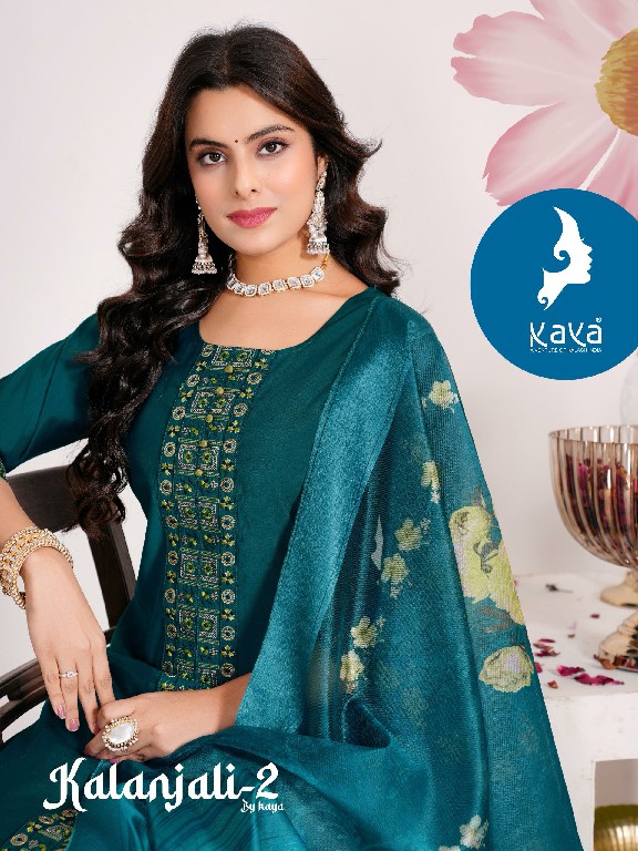 Kaya Kalanjali Vol-2 Wholesale 3 Piece A-Line Cut Readymade Suits