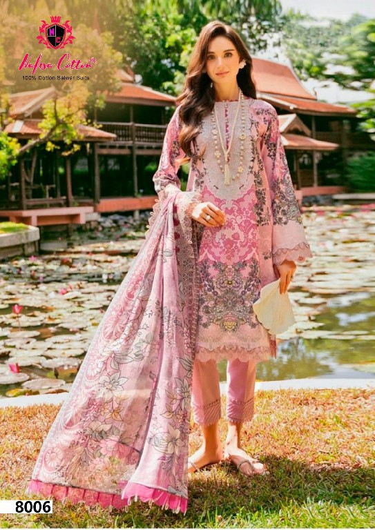 NAFISA COTTON ESRA KARACHI SUITS VOL 8 PAKISTANI CASUAL WEAR UNSTITCH SALAWAR KAMEEZ