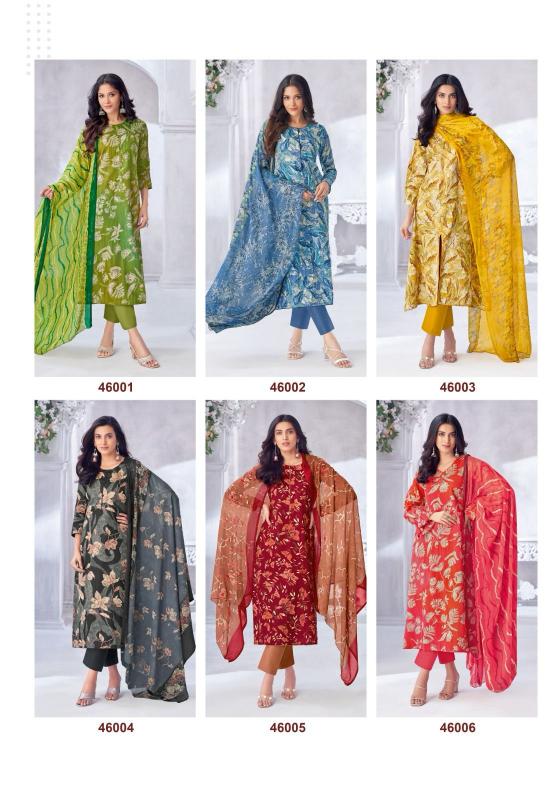 naishaa vol 46 by suryajyoti jam satin print casual suit for ladies