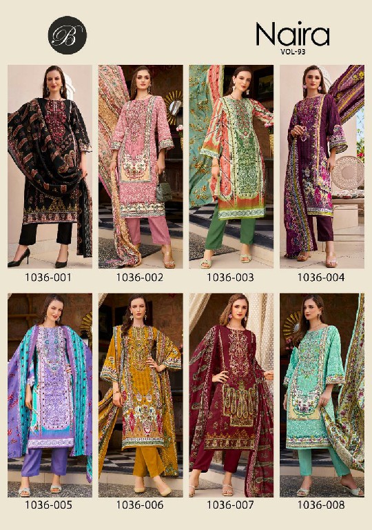 belliza designer naira vol 93 cotton comfortable pakistani dress material