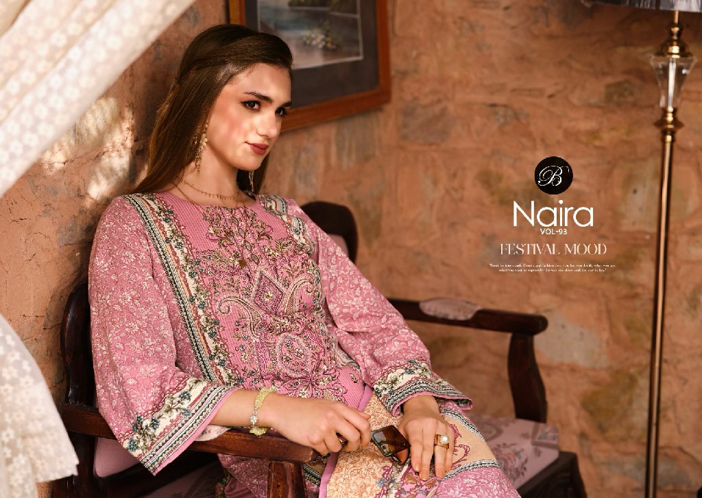 belliza designer naira vol 93 cotton comfortable pakistani dress material