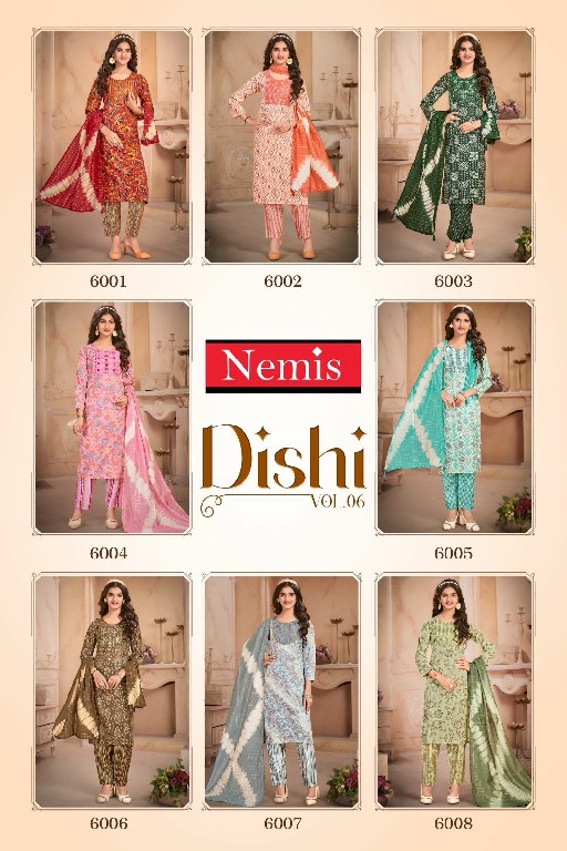 nemis dishi vol 6 readymade capsule rayon print daily wear combo 3pcs dress