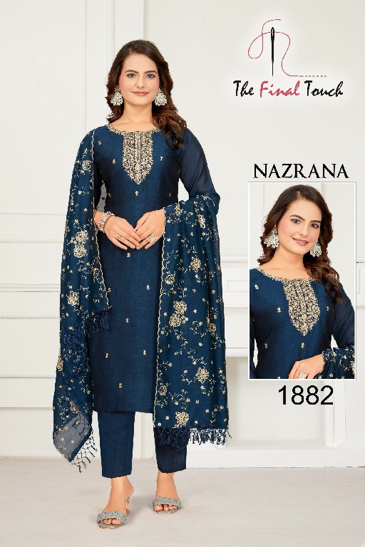 nazrana by the final touch r r fashion full stitch vichitra designer combo 3pcs dress