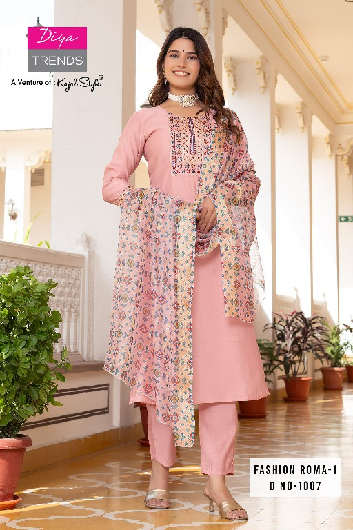 fashion roma 1 by diya trends readymade plus size elegant style suit for ladies