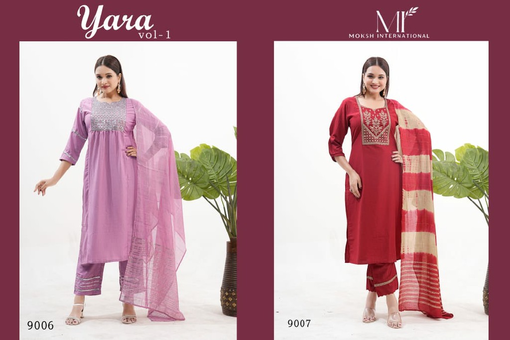 moksh YARA vol 1 unique style readymade combo suits