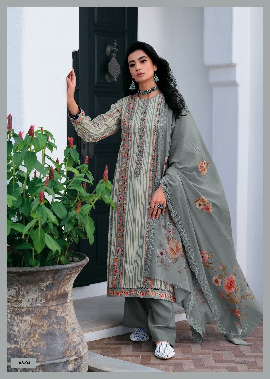 Varshaa Aasira Wholesale Cotton Digitally With Embroidery Salwar Suits