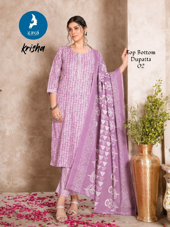 Kaya Krisha Wholesale Cotton Print Top With Pant And Dupatta