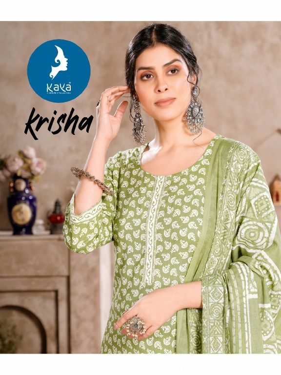 Kaya Krisha Wholesale Cotton Print Top With Pant And Dupatta