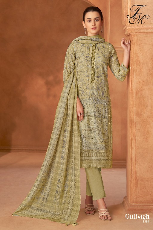 T And M Gulbagh Wholesale Pure Linen With Hand Work Salwar Suits