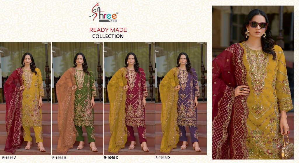 Shree Fabs R-1646 Wholesale Readymade Indian Pakistani Salwar Suits