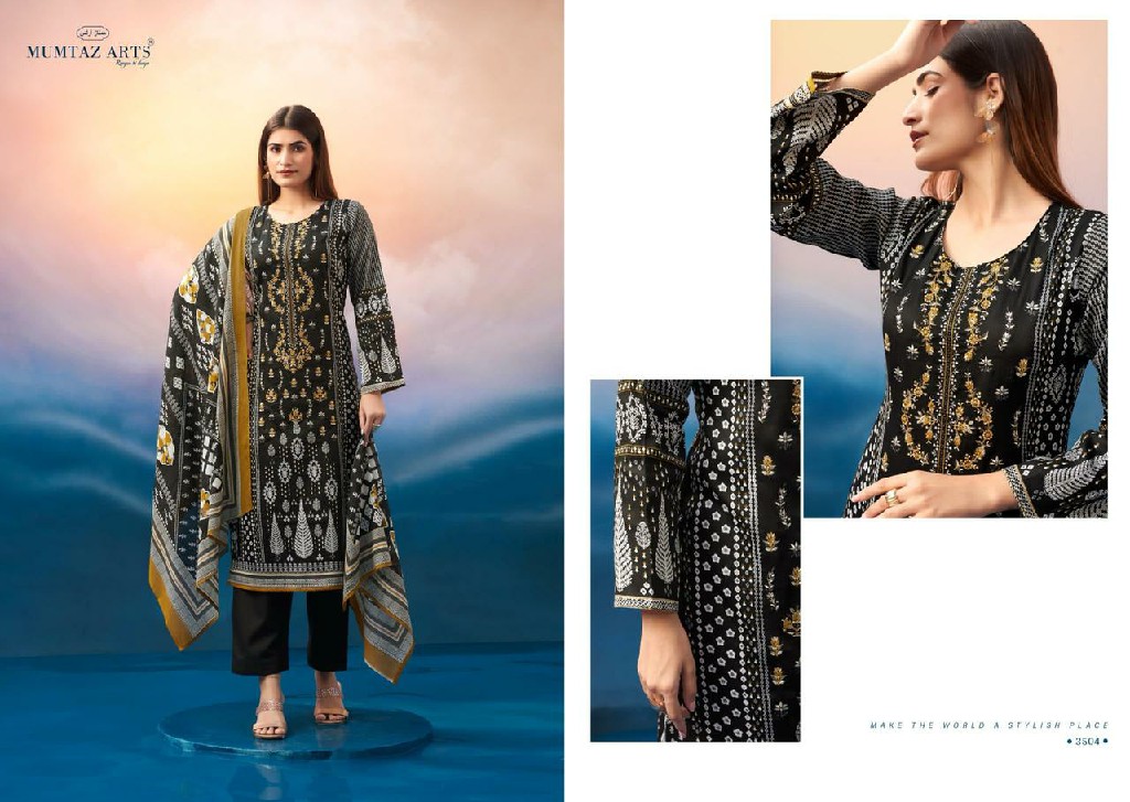 Mumtaz Arts Noor E Jahan Wholesale Pure Jam Satin With Embroidery Dress Material