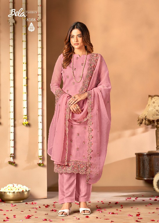 Bela Fashion Kristal Wholesale Crystal Chiffon Straight Salwar Suits