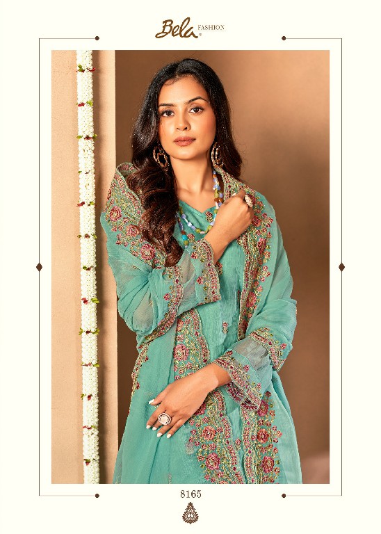 Bela Fashion Kristal Wholesale Crystal Chiffon Straight Salwar Suits