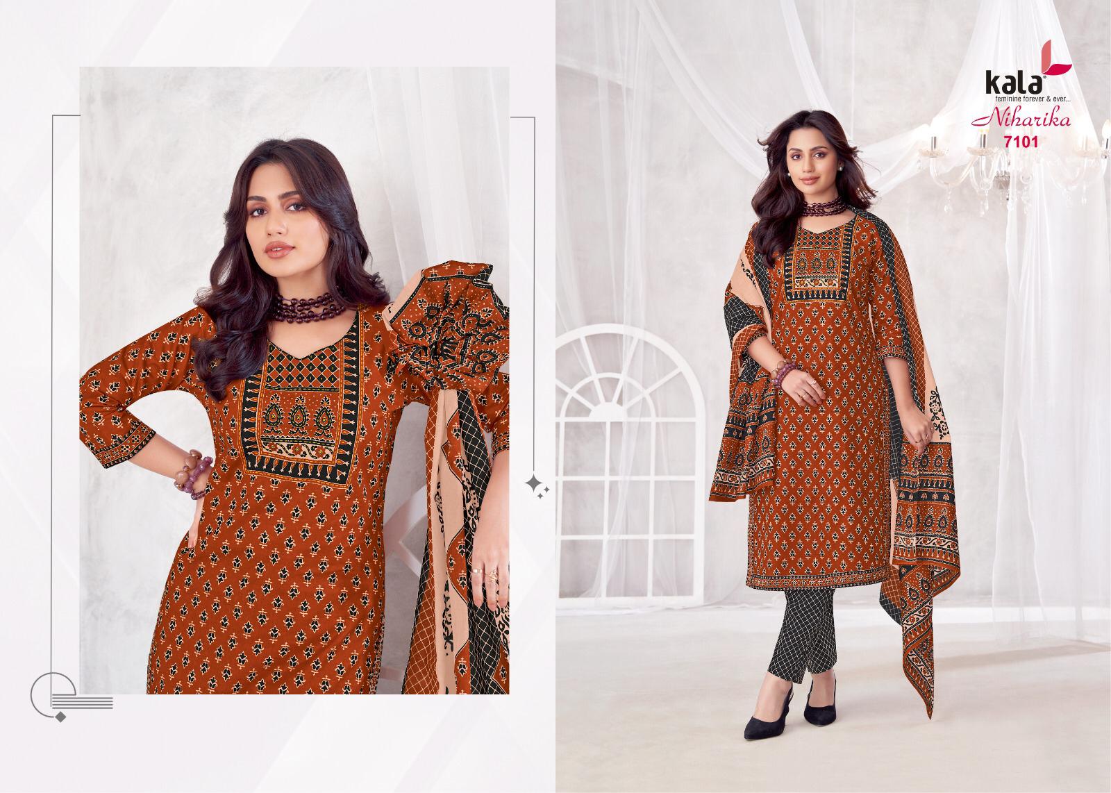 Kala By Tarika Creation Niharika Vol-4 Wholesale Heavy Cotton Printed Dress Material