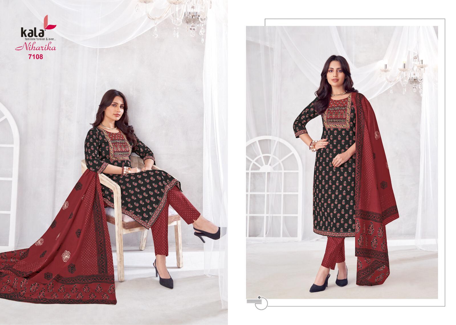 Kala By Tarika Creation Niharika Vol-4 Wholesale Heavy Cotton Printed Dress Material