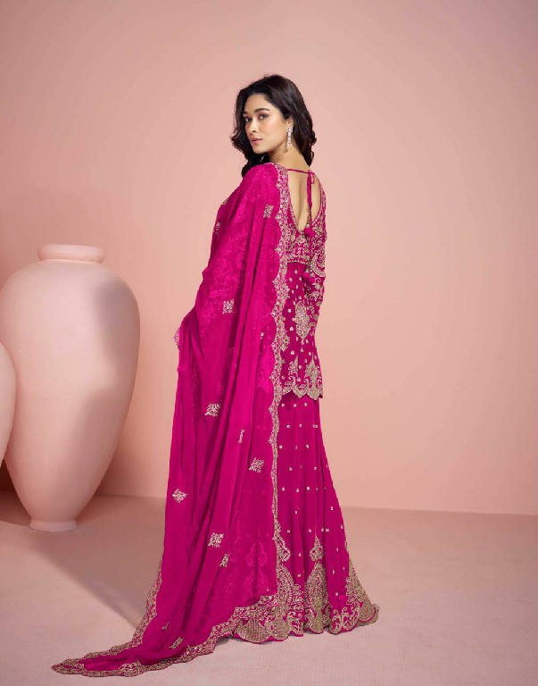 sayuri designer veera fully stitch georgette traditional plazzo suit for festivals