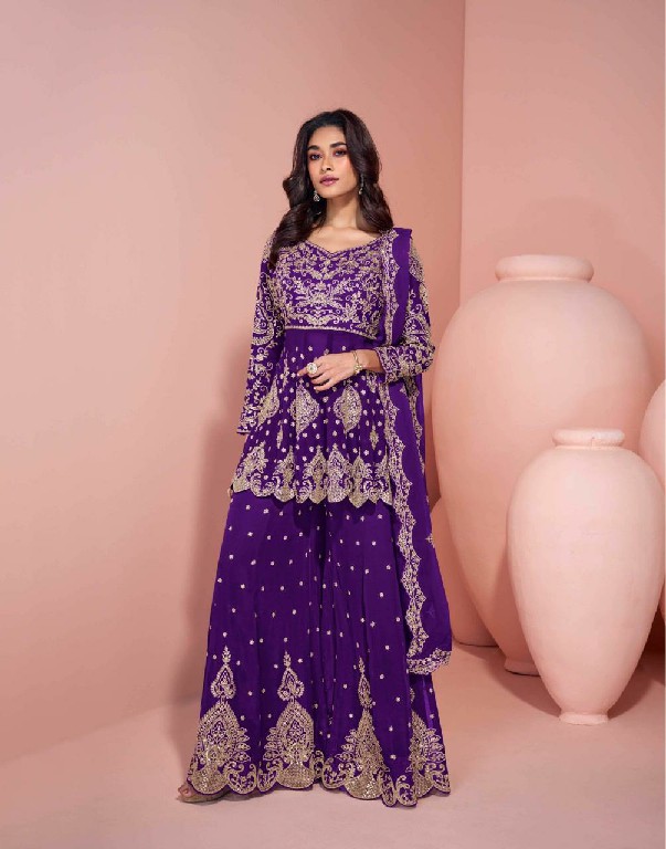sayuri designer veera fully stitch georgette traditional plazzo suit for festivals