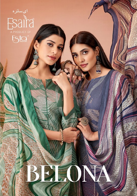 belona Esaira By esta design cotton cambric unique colours suit for ladies