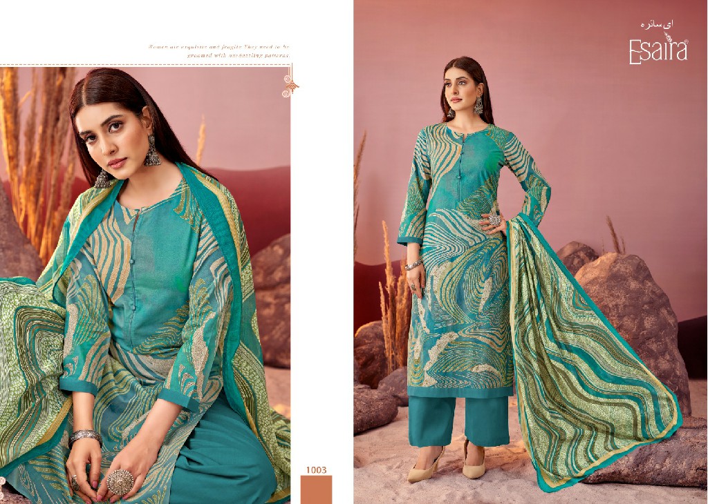 belona Esaira By esta design cotton cambric unique colours suit for ladies