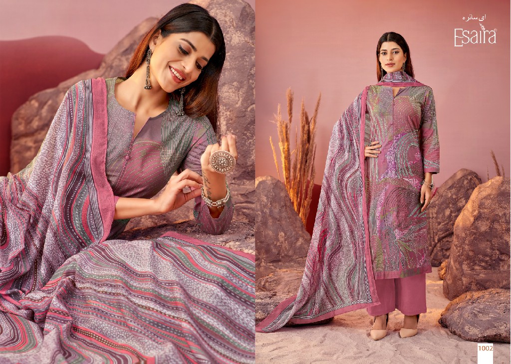 belona Esaira By esta design cotton cambric unique colours suit for ladies