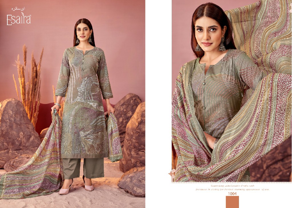 belona Esaira By esta design cotton cambric unique colours suit for ladies