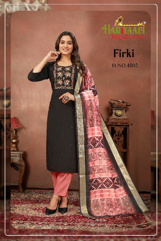 firki by hariyaali readymade vertican silk classic combo suits online