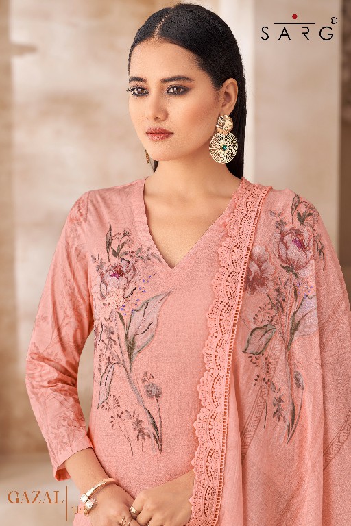 Sarg Gazal Wholesale Pure Cotton With Hand Work Salwar Kameez