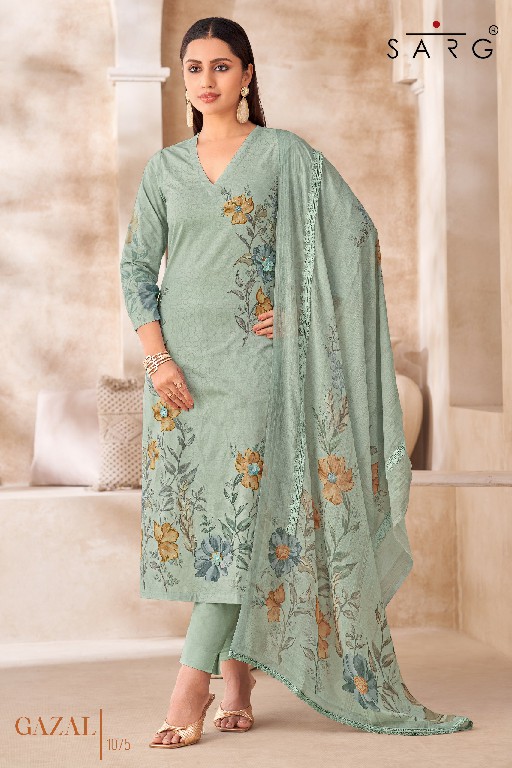 Sarg Gazal Wholesale Pure Cotton With Hand Work Salwar Kameez