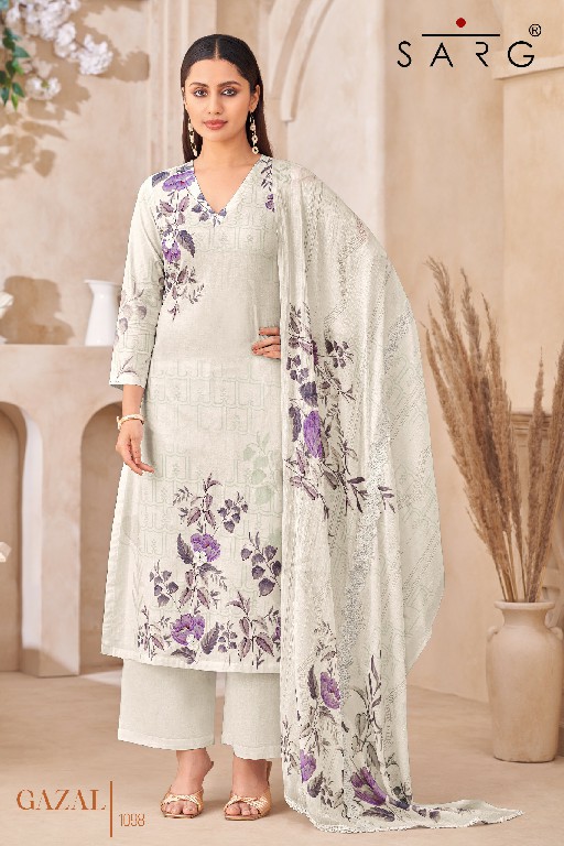 Sarg Gazal Wholesale Pure Cotton With Hand Work Salwar Kameez
