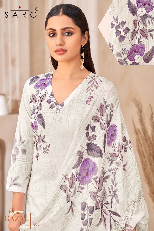 Sarg Gazal Wholesale Pure Cotton With Hand Work Salwar Kameez