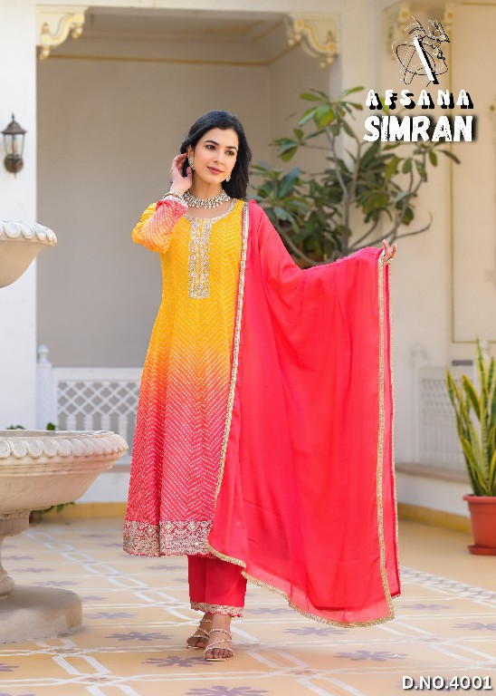 Afsana Simran Wholesale Readymade Pakistani Style Salwar Suits Combo