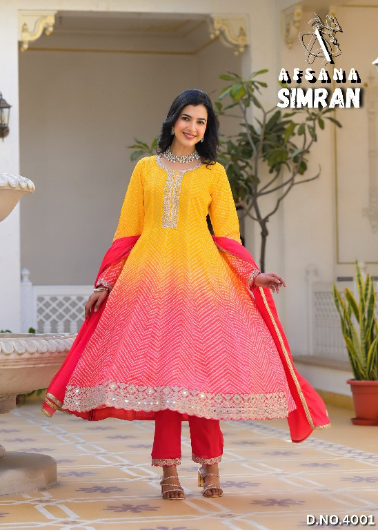 Afsana Simran Wholesale Readymade Pakistani Style Salwar Suits Combo