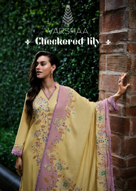 Varshaa Checkered Lily Wholesale Cotton Linen With Handwork Salwar Suits