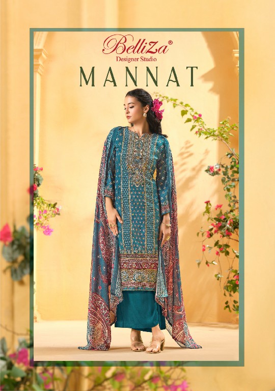Belliza Mannat Wholesale Pure Viscose Reyon With Handwork Dress Material