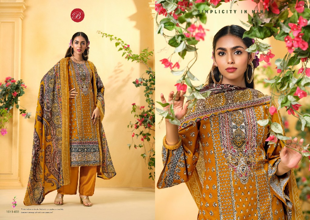 Belliza Mannat Wholesale Pure Viscose Reyon With Handwork Dress Material