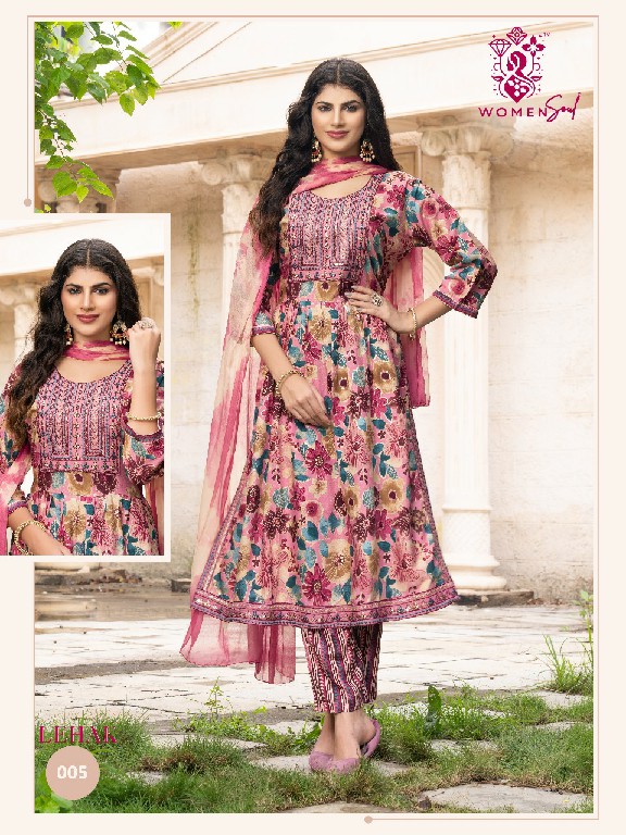 Women Soul Lehak Vol-1 Wholesale Flair Top With Pant And Dupatta