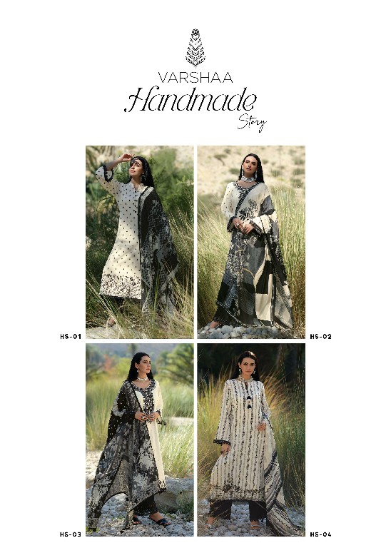 Varshaa Handmade Story Wholesale Handloom Cotton With Work Suits