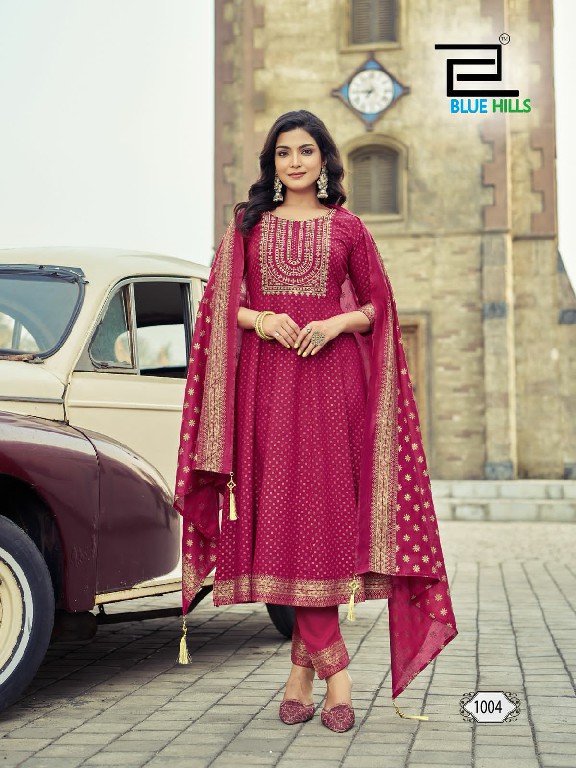 Blue Hills Aurelia Nx Wholesale Naira Cut Kurtis With Pant And Dupatta