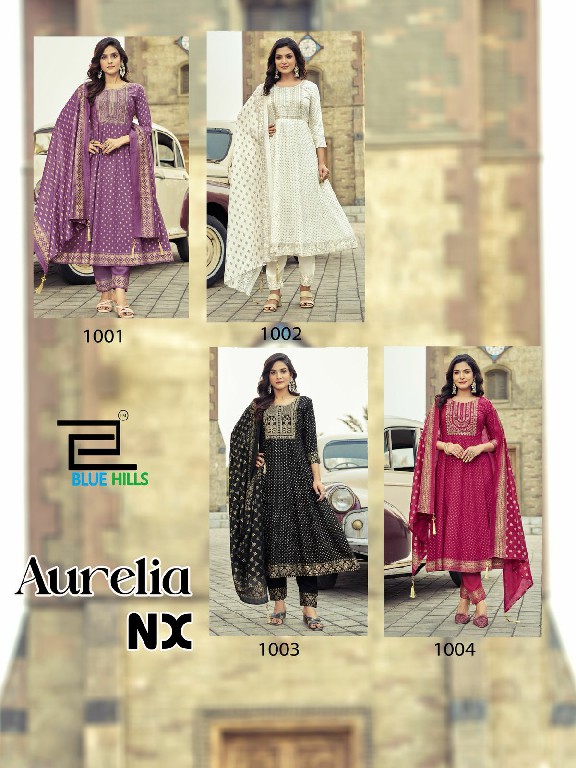 Blue Hills Aurelia Nx Wholesale Naira Cut Kurtis With Pant And Dupatta