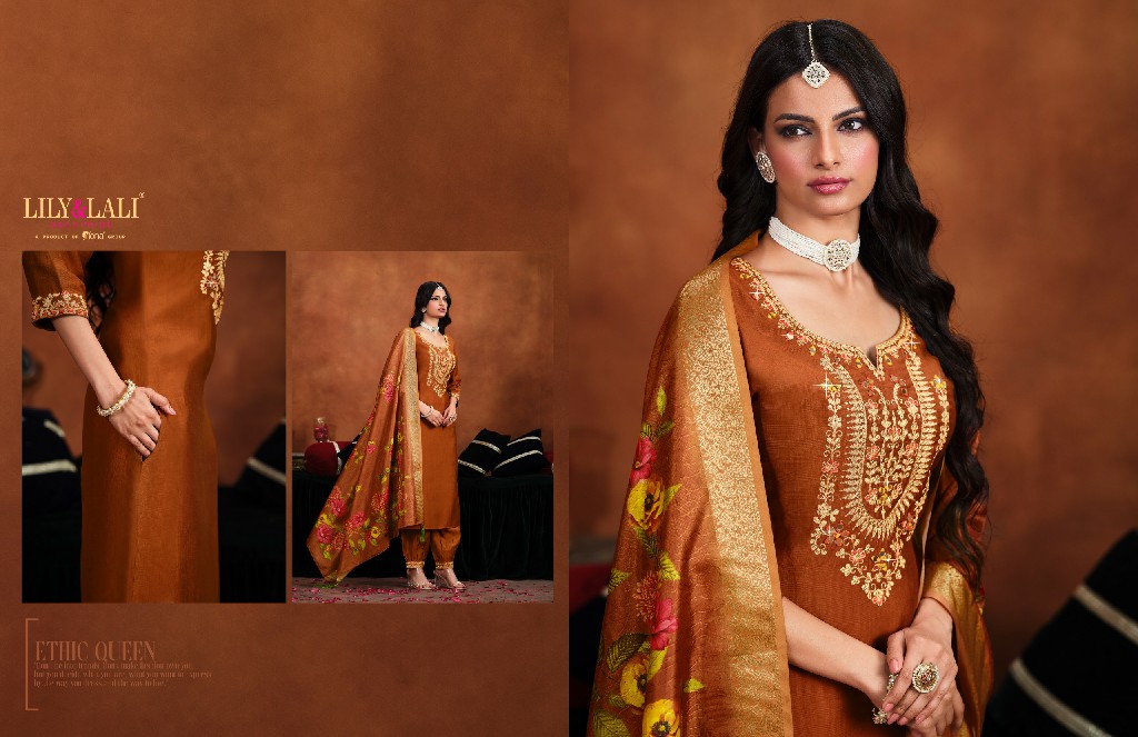 Lily And Lali Mirror Wholesale Mirror Work On Viscose Fabrics 3 Piece Collection