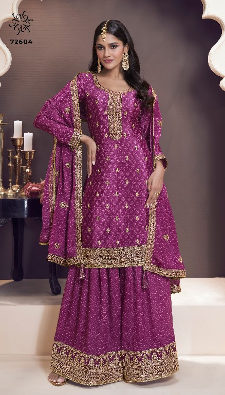 Vinay Kuleesh Sajanee Wholesale Embroidered Chinon Party Wear Suits
