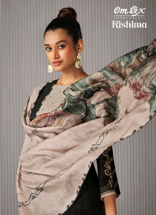 Omtex Rishima Wholesale Lawn Cotton With Embroidery Salwar Suits