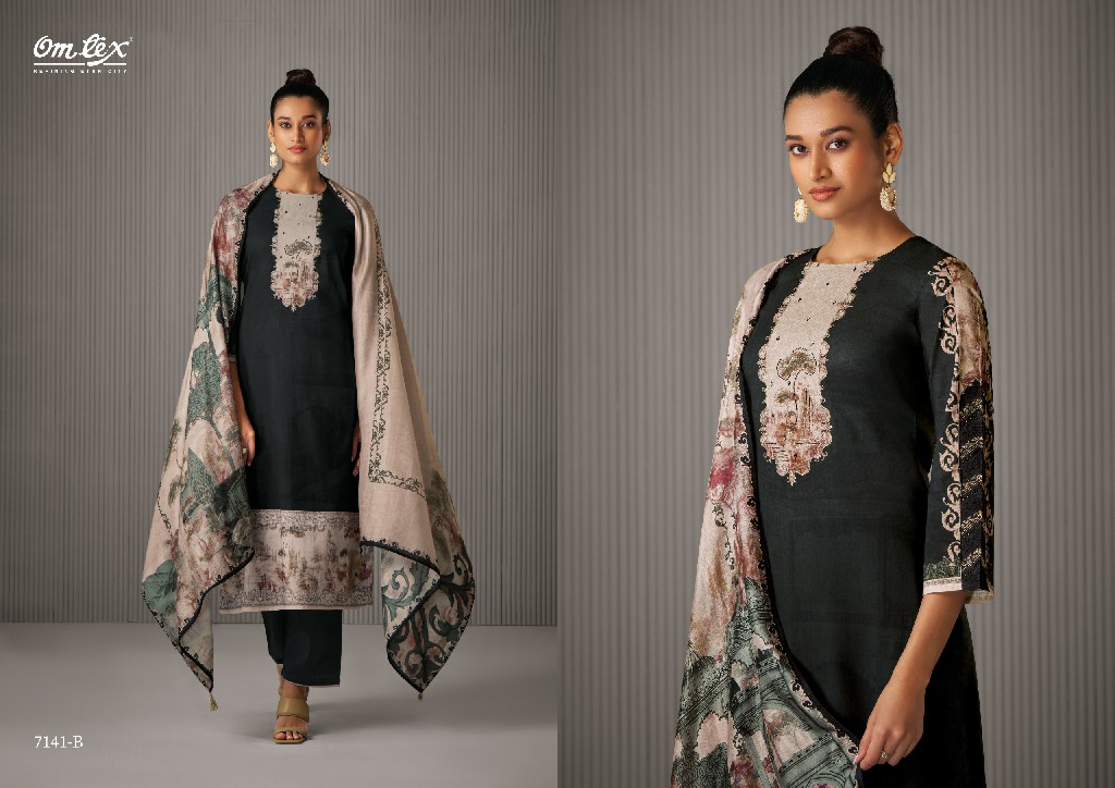 Omtex Rishima Wholesale Lawn Cotton With Embroidery Salwar Suits