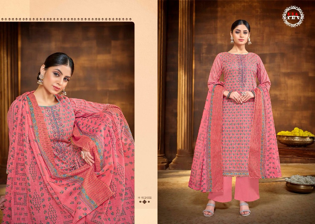 Harshit Lilly Wholesale Pure Cotton With Embroidery Work Dress Material