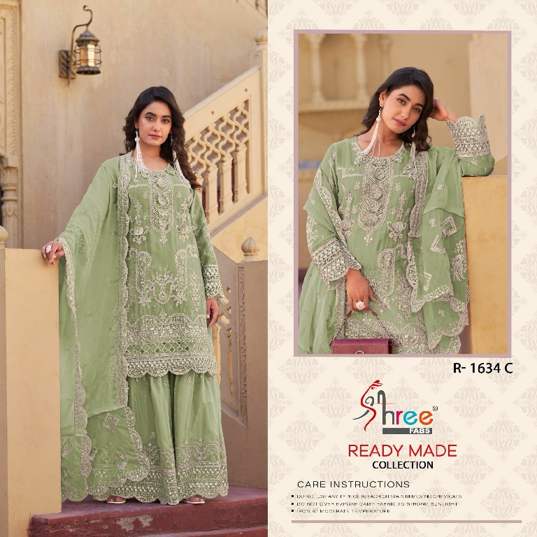 Shree Fabs R-1634 Wholesale Readymade Indian Pakistani Salwar Suits