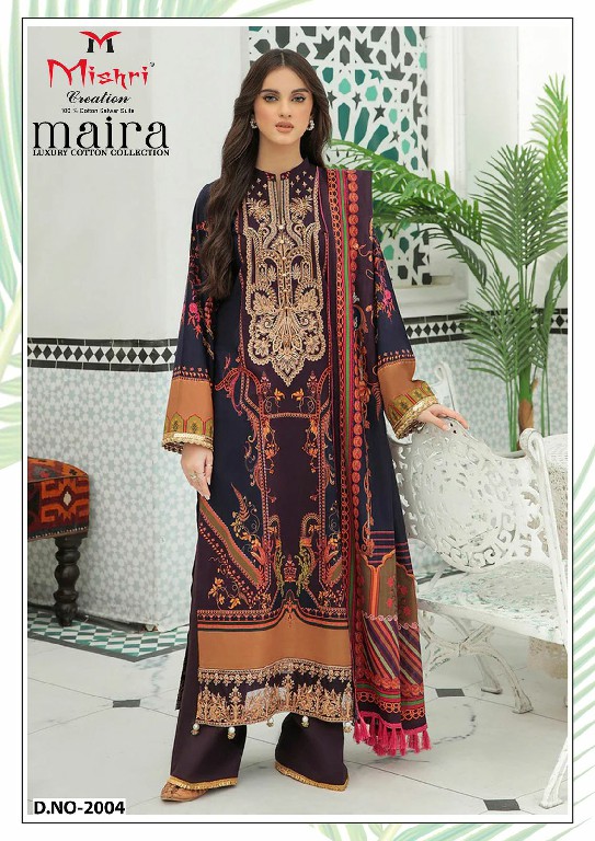 mishri creation maira vol 2 cotton modern pakistani dress material