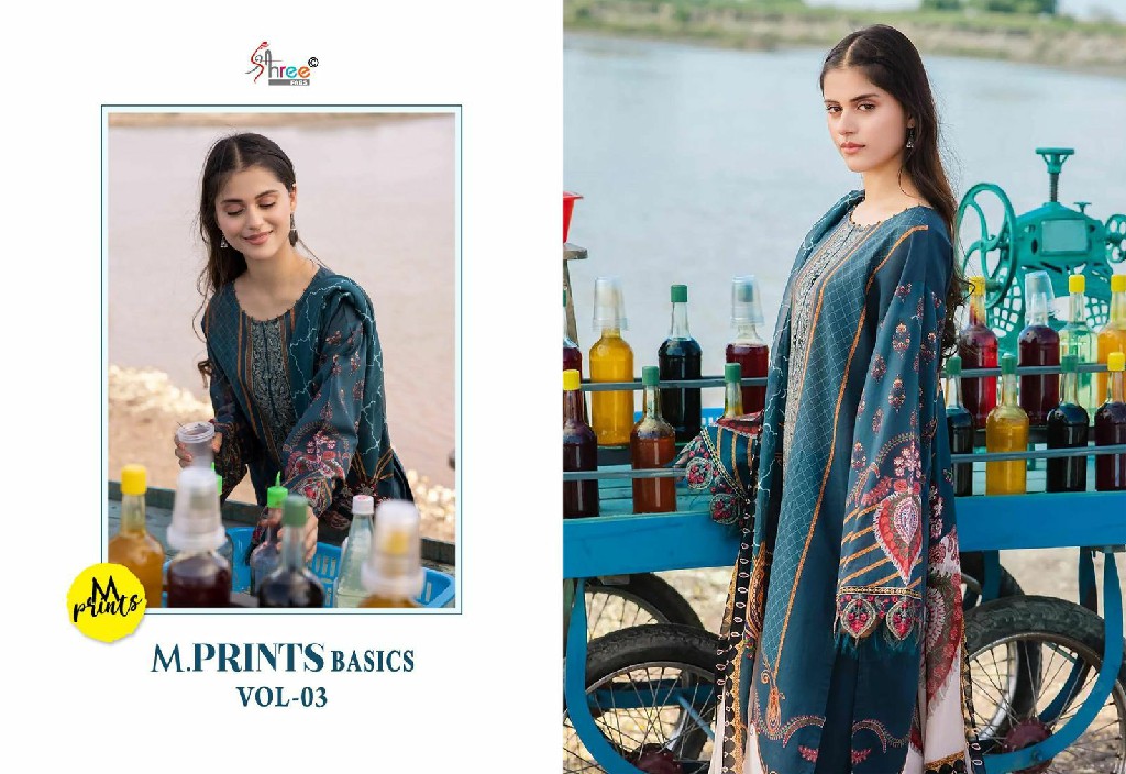 Shree Fabs M Prints Basics Vol-3 Wholesale Indian Pakistani Concept Suits