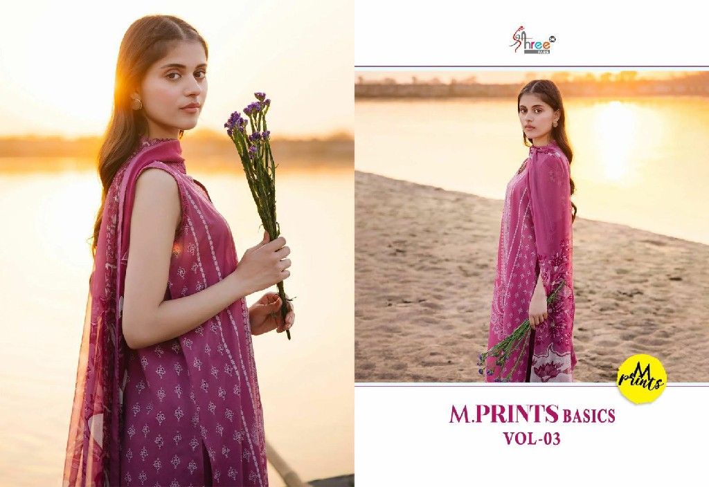 Shree Fabs M Prints Basics Vol-3 Wholesale Indian Pakistani Concept Suits